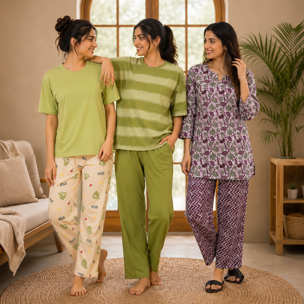 pack-of-3-women-cotton-t-shirt-trouser-set-t-2