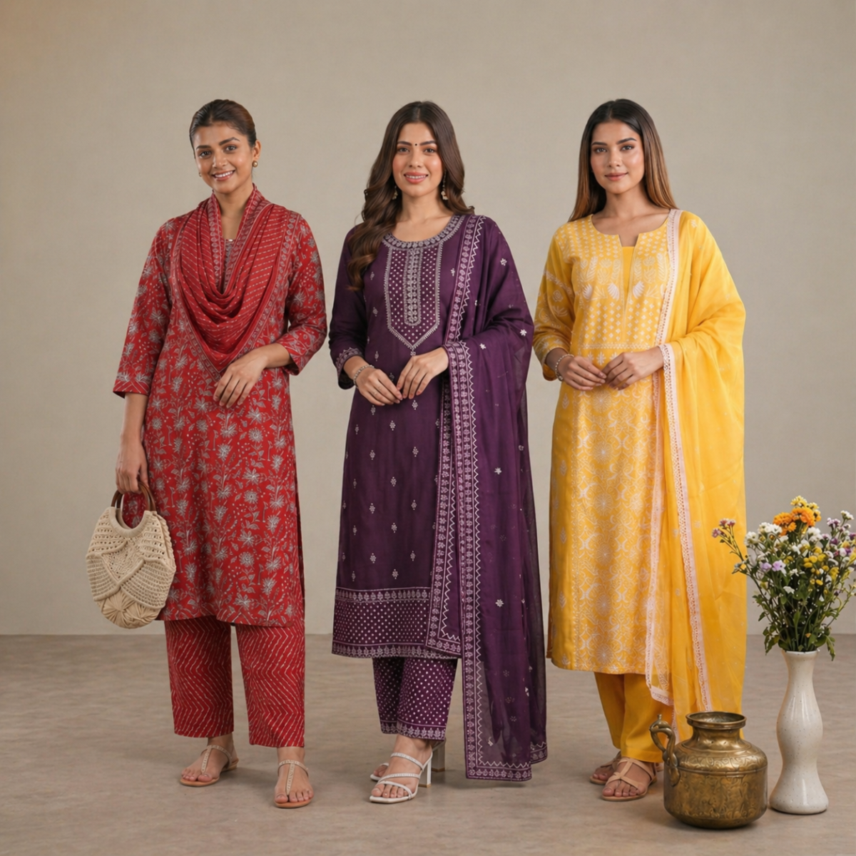 pack-of-3-cotton-elegant-ethnic-kurta-set-with-dupatta-for-women-ck-07