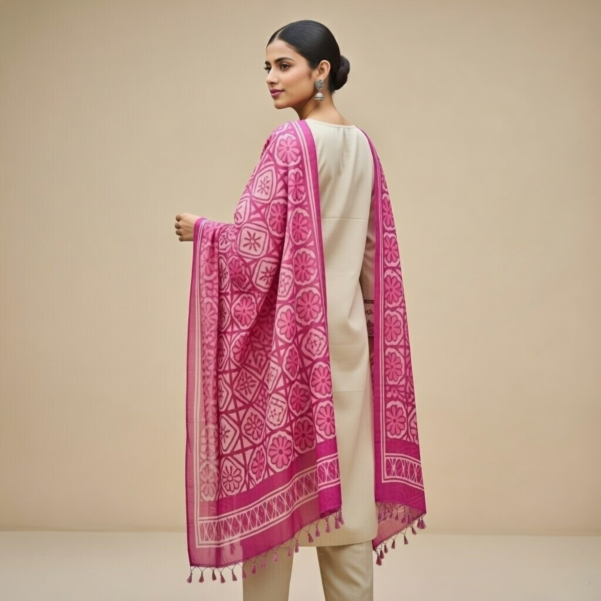 Women's Pack of 3 Pure Cotton Kurtas Pant Set without Dupatta |C-020