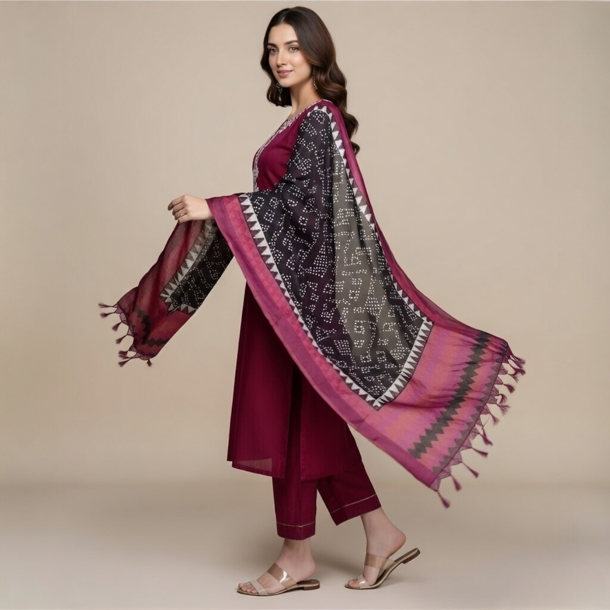 Women's Pack of 3 Pure Cotton Kurtas Pant Set without Dupatta |C-020