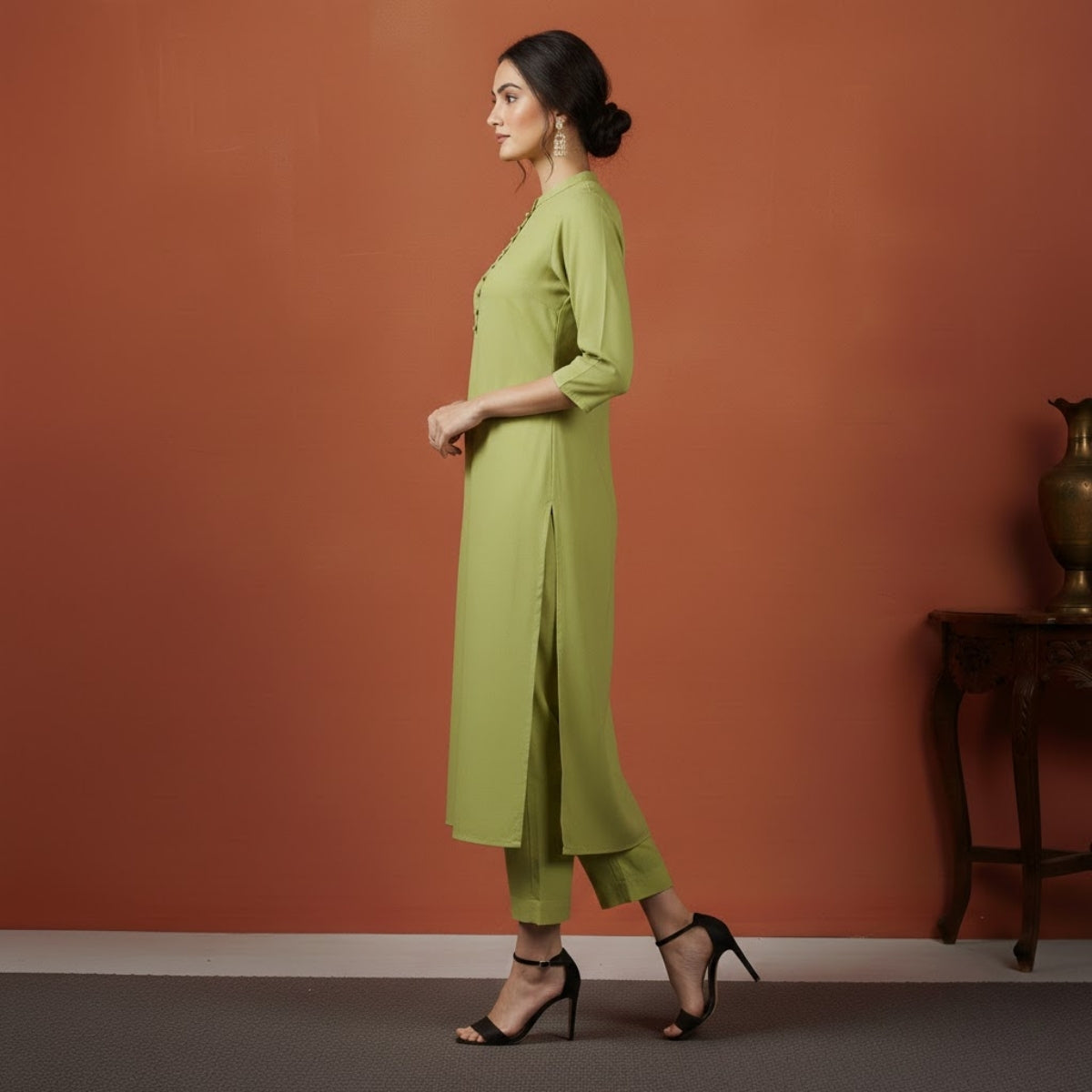Women's Pack of 3 Pure Cotton Kurtas Pant Set without Dupatta |C-021