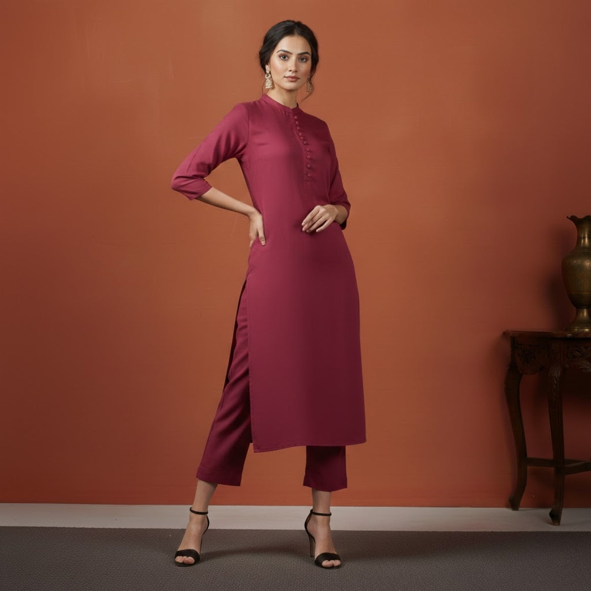 Women's Pack of 3 Pure Cotton Kurtas Pant Set without Dupatta |C-021
