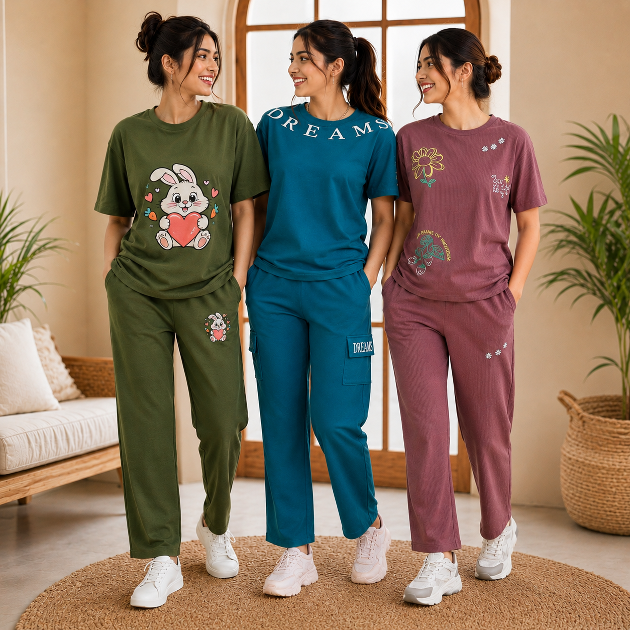 pack-of-3-women-cotton-t-shirt-trouser-set-t-8